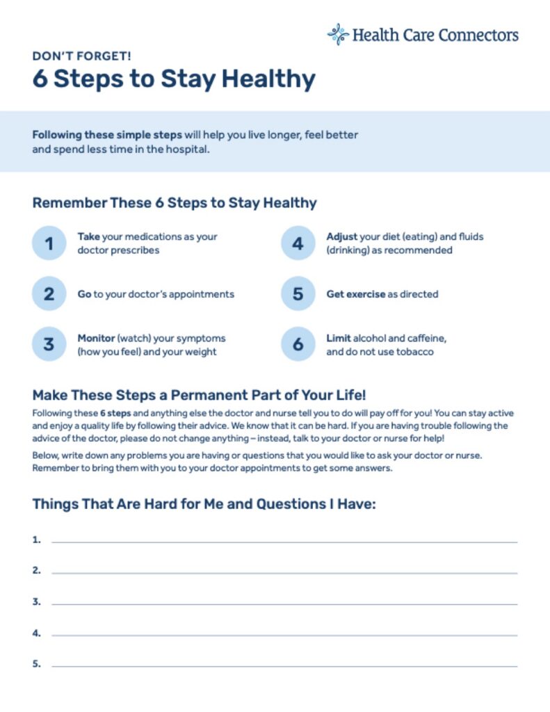 6 Steps to Stay Healthy COPD page 1